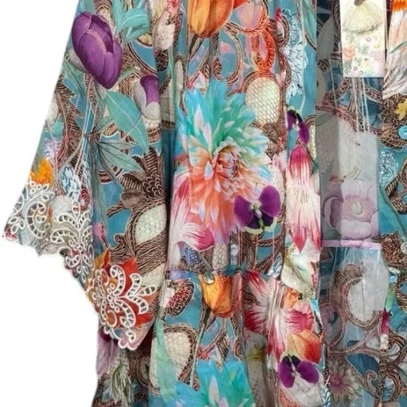 Johnny Was Tia Kimono Nutro Meadow NWT